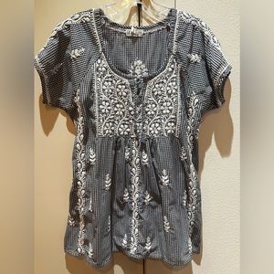 Jayshree Dalal Ebroidered Cotton Top Size L